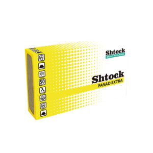 Базальтова вата Shtock Fasad Extra 100 мм (Шток), щільність 135 кг/м³
