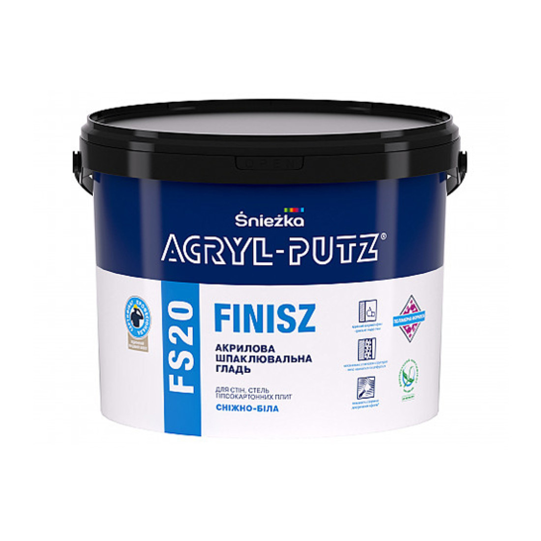 Шпаклівка акрилова Sniezka Acryl-putz Finisz FS20, 17кг